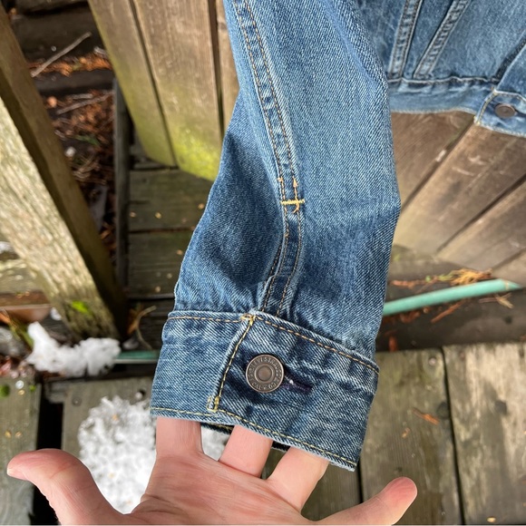 Levi’s Premium Men’s Trucker Medium Wash Denim Jean Jacket Sz M - Picture 5 of 16